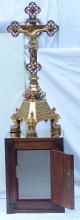 High Altar Set of Candlesticks and Crucifix